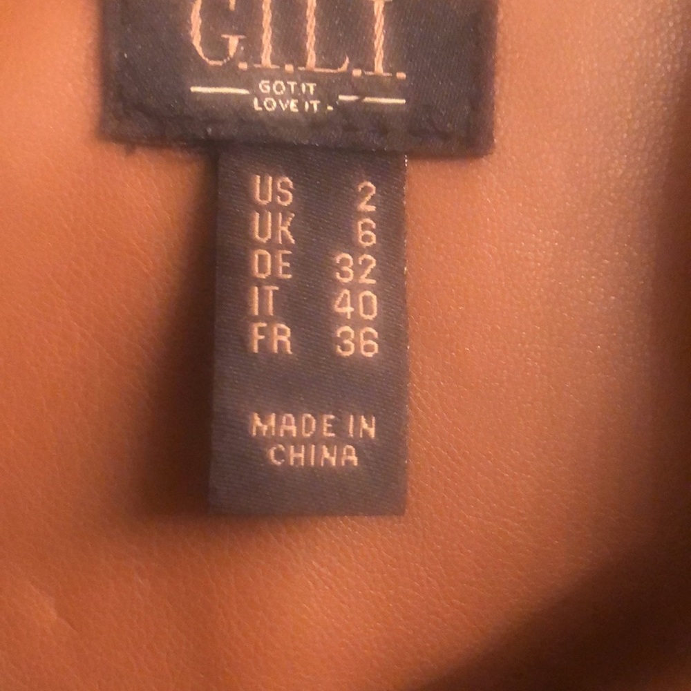 🆕GILI Faux Leather Double Peplum Jacket - Picture 4 of 5